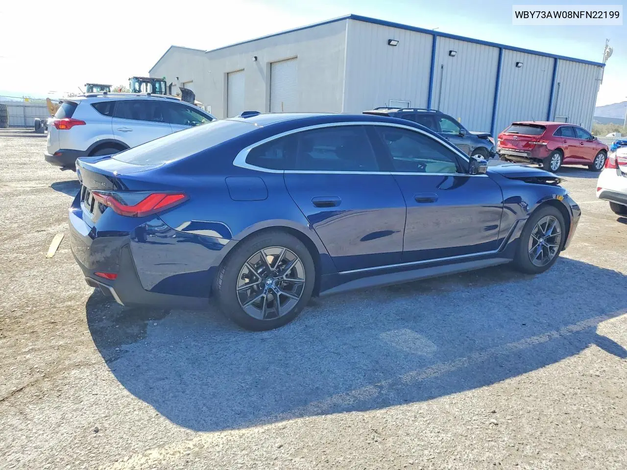 2022 BMW I4 Edrive 40 VIN: WBY73AW08NFN22199 Lot: 53651796
