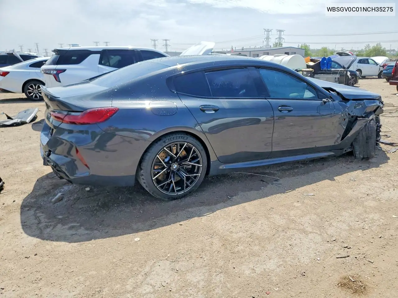 2022 BMW M8 VIN: WBSGV0C01NCH35275 Lot: 53846086
