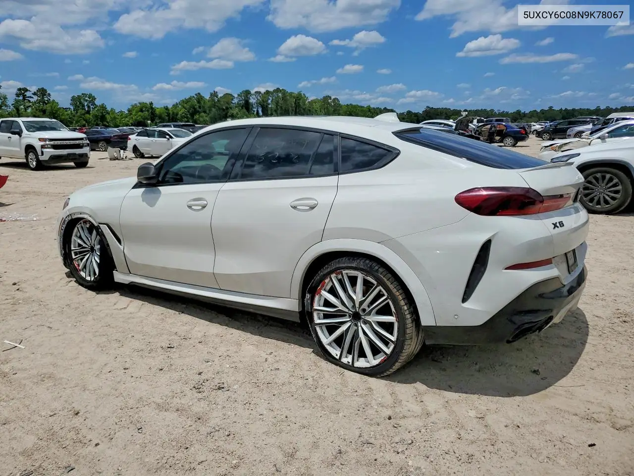 2022 BMW X6 xDrive40I VIN: 5UXCY6C08N9K78067 Lot: 54612716
