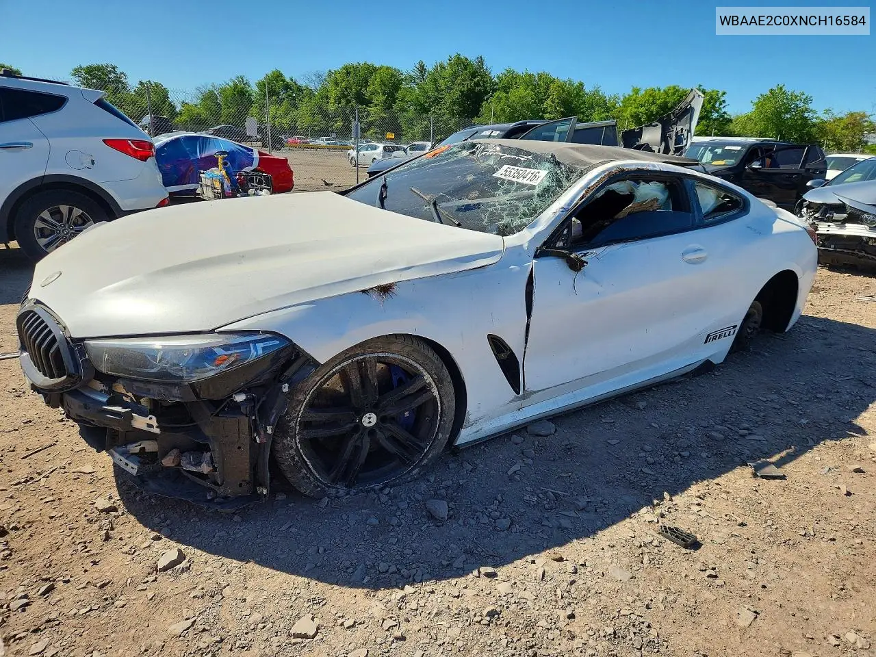 2022 BMW 840I VIN: WBAAE2C0XNCH16584 Lot: 55350416
