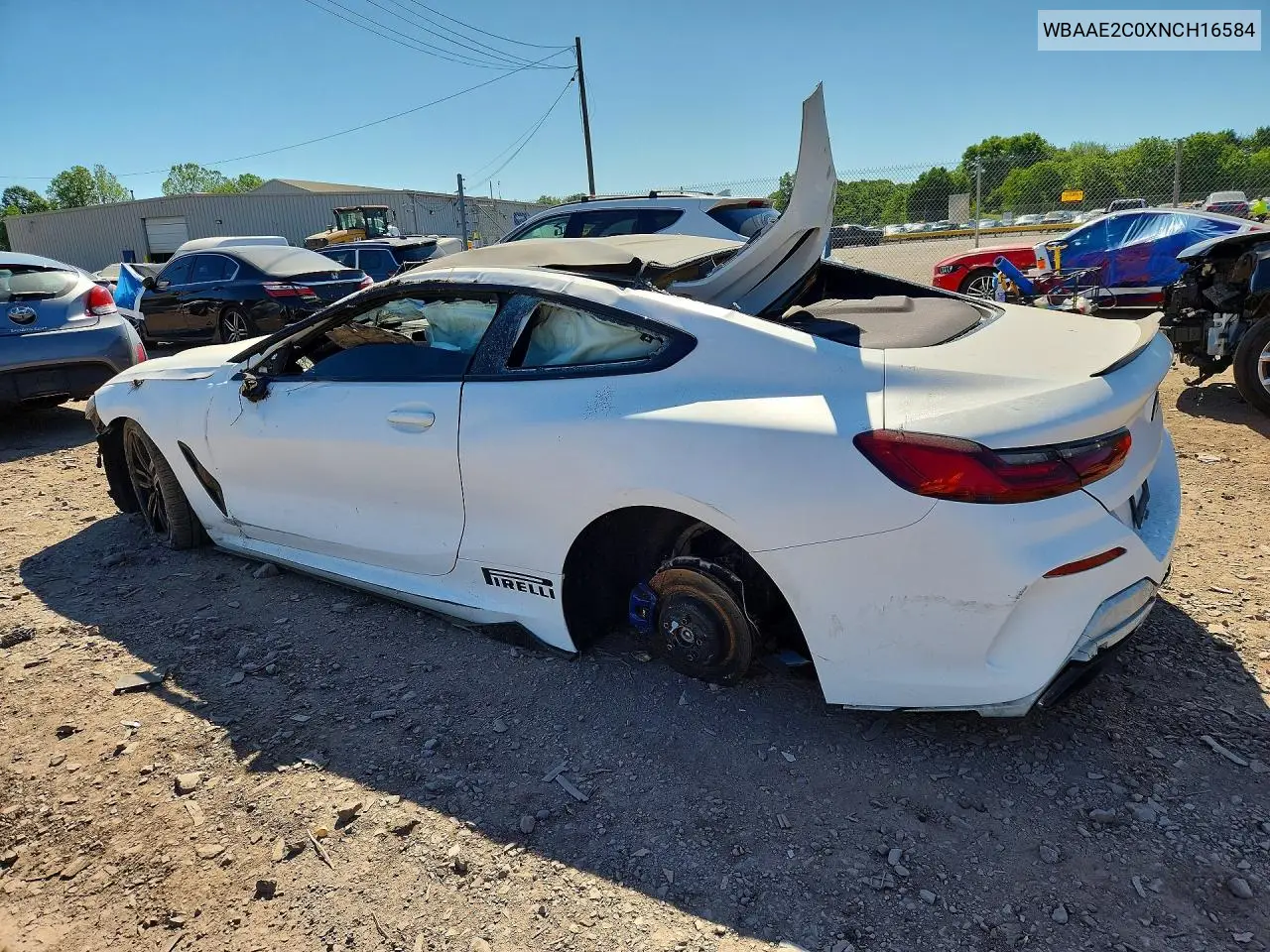 2022 BMW 840I VIN: WBAAE2C0XNCH16584 Lot: 55350416