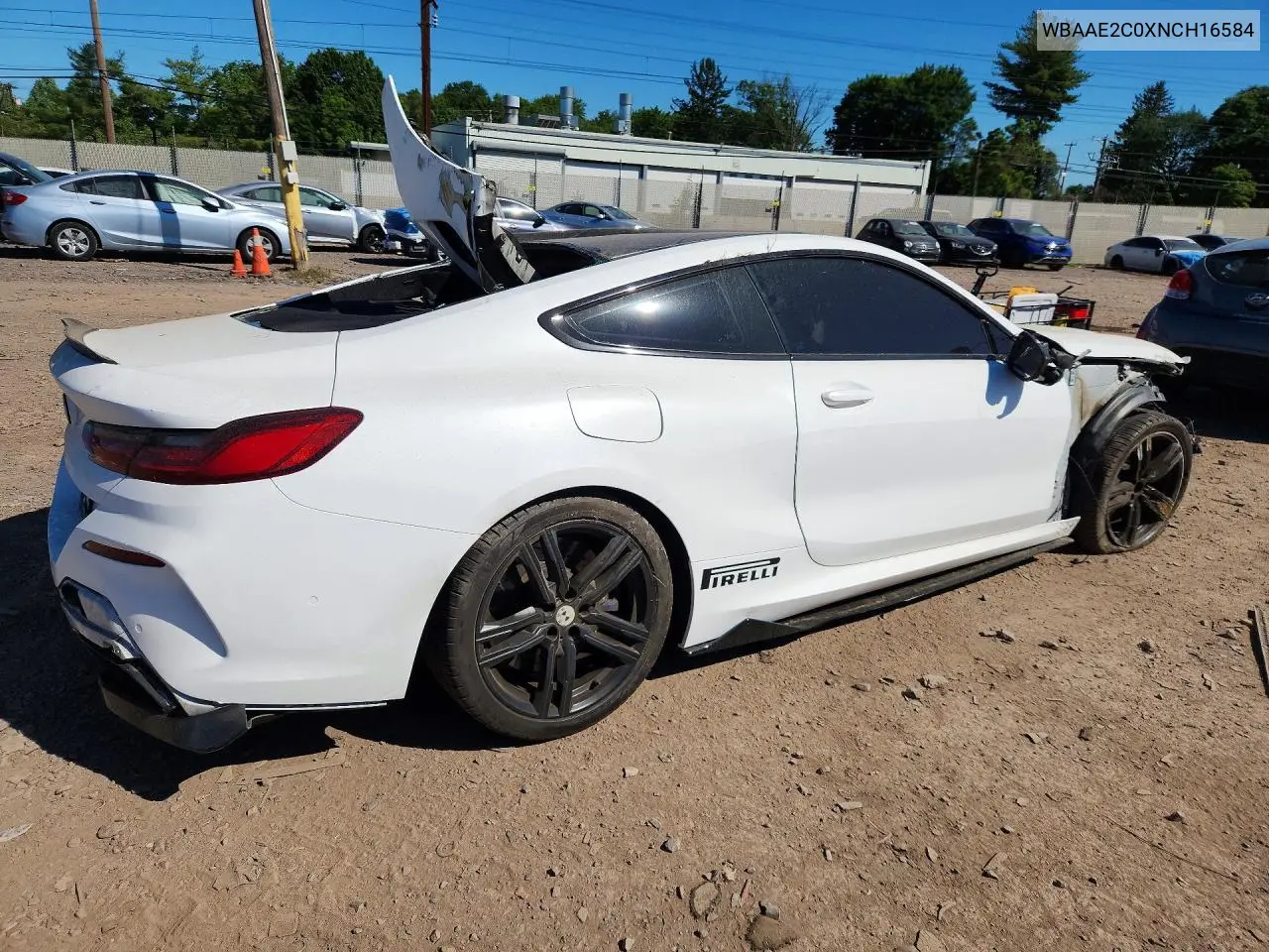 2022 BMW 840I VIN: WBAAE2C0XNCH16584 Lot: 55350416