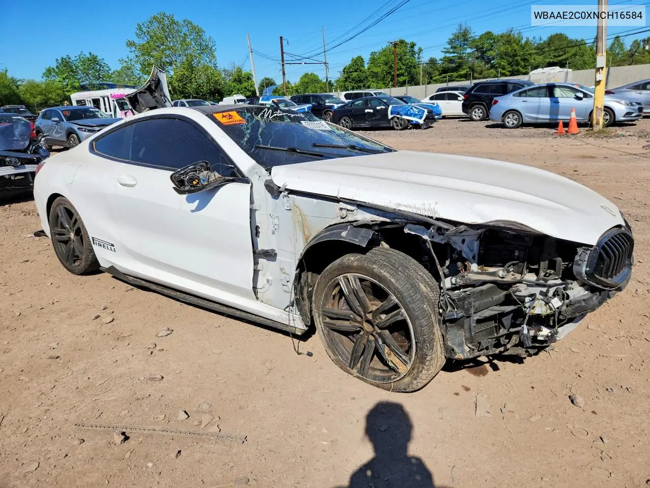 2022 BMW 840I VIN: WBAAE2C0XNCH16584 Lot: 55350416