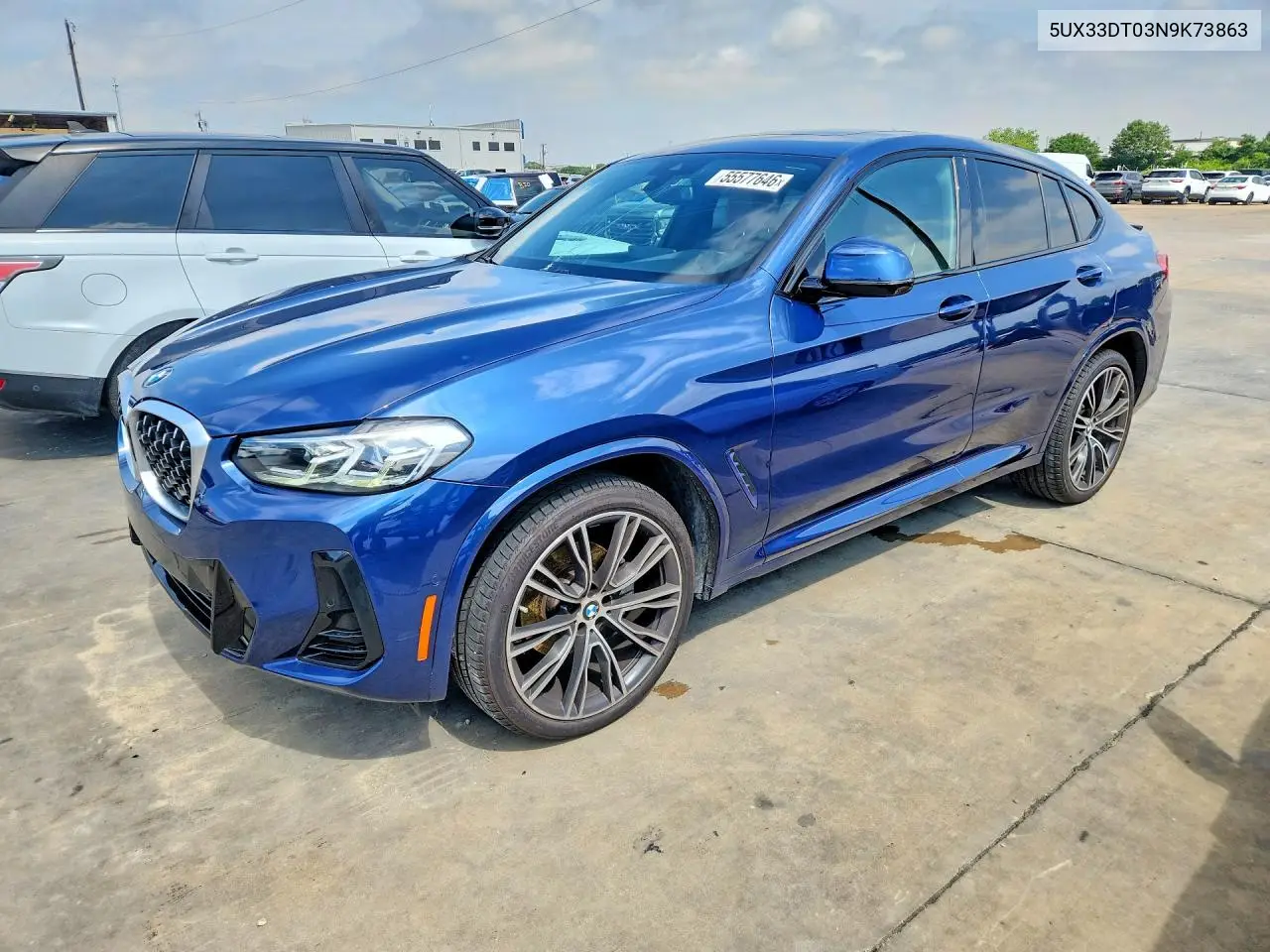 2022 BMW X4 xDrive30I VIN: 5UX33DT03N9K73863 Lot: 55577646