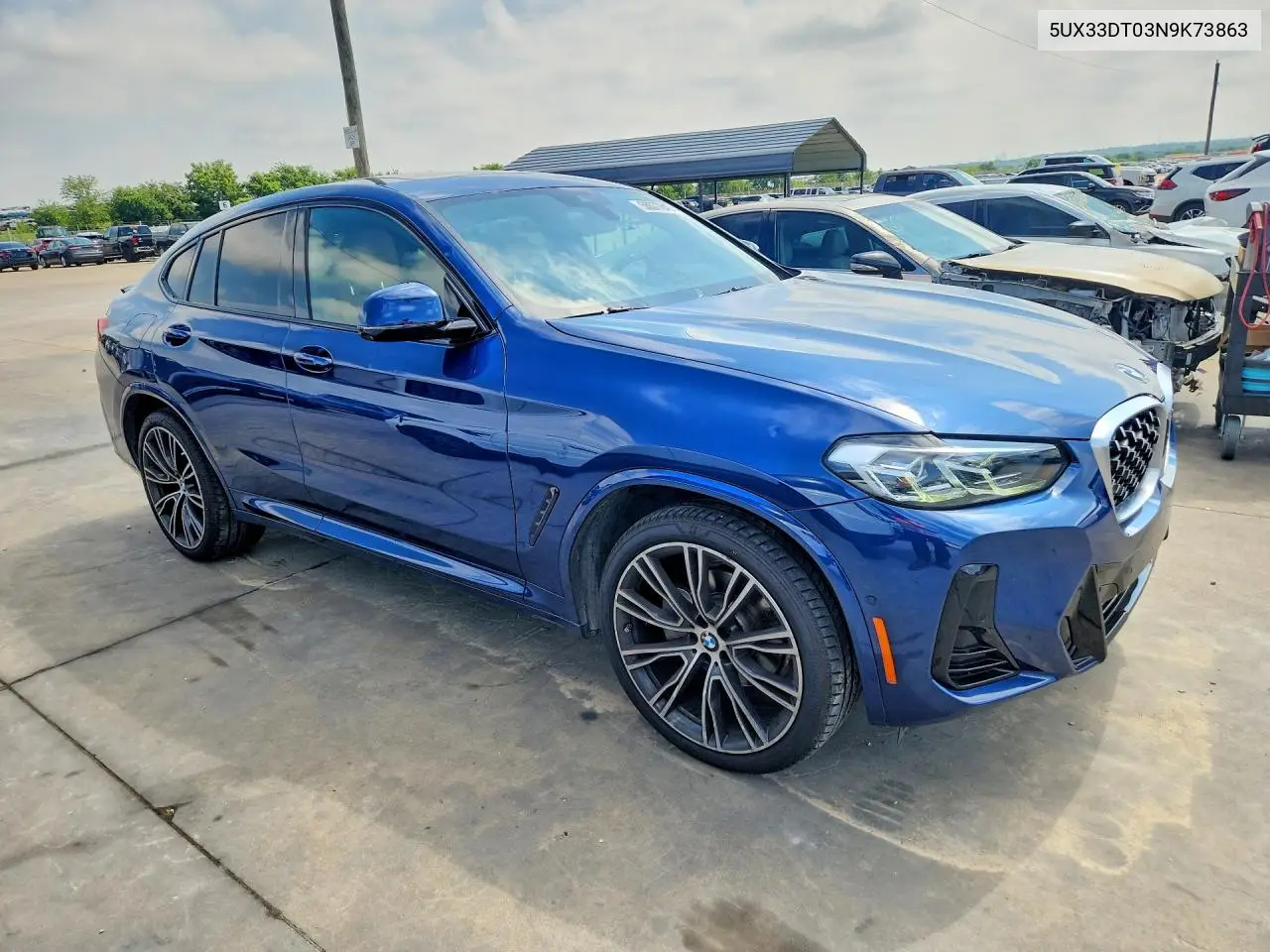 2022 BMW X4 xDrive30I VIN: 5UX33DT03N9K73863 Lot: 55577646