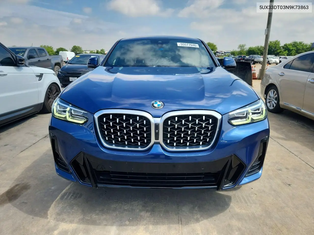 2022 BMW X4 xDrive30I VIN: 5UX33DT03N9K73863 Lot: 55577646