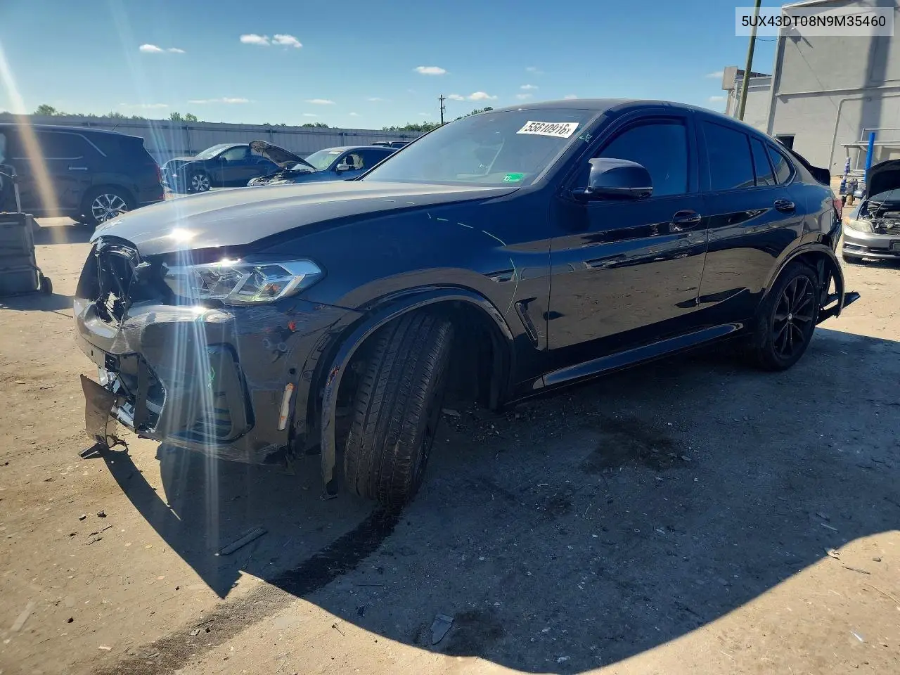 2022 BMW X4 M40I VIN: 5UX43DT08N9M35460 Lot: 55610916