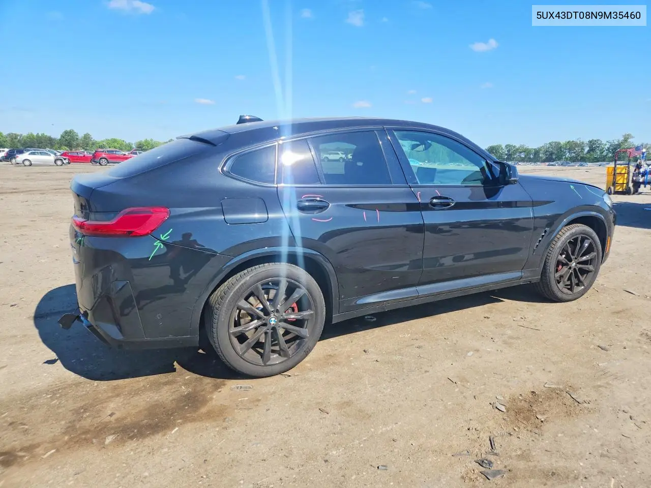 2022 BMW X4 M40I VIN: 5UX43DT08N9M35460 Lot: 55610916
