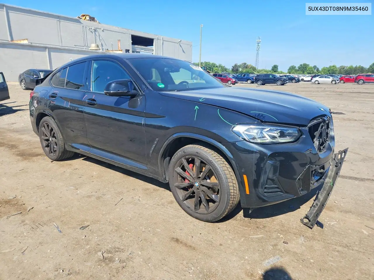 2022 BMW X4 M40I VIN: 5UX43DT08N9M35460 Lot: 55610916