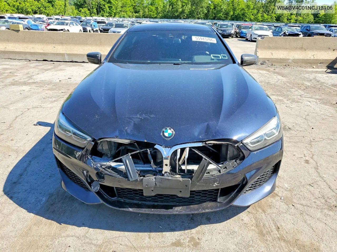 2022 BMW 840Xi VIN: WBAGV4C01NCJ13106 Lot: 55943706