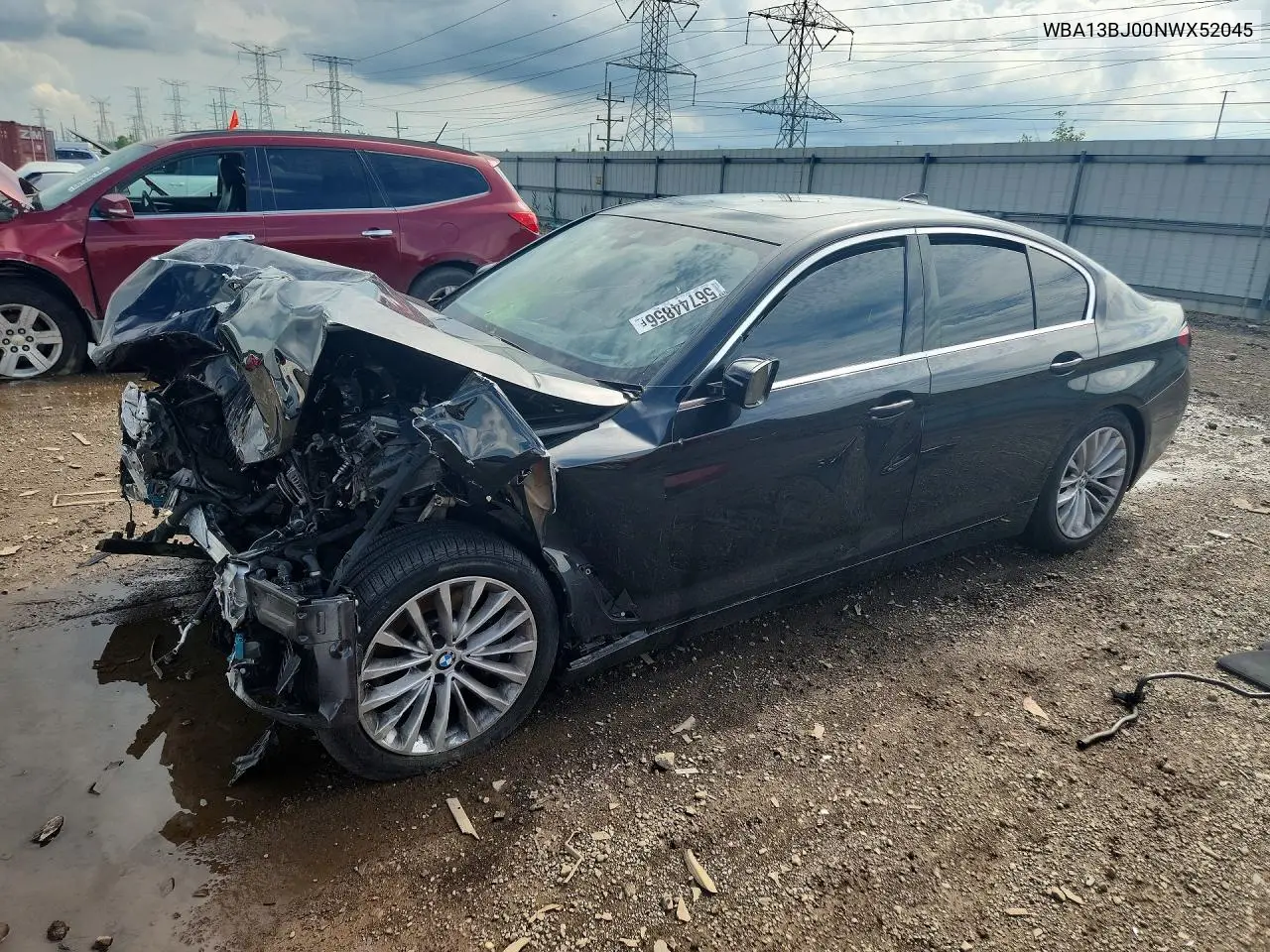 2022 BMW 530 Xi VIN: WBA13BJ00NWX52045 Lot: 56744856