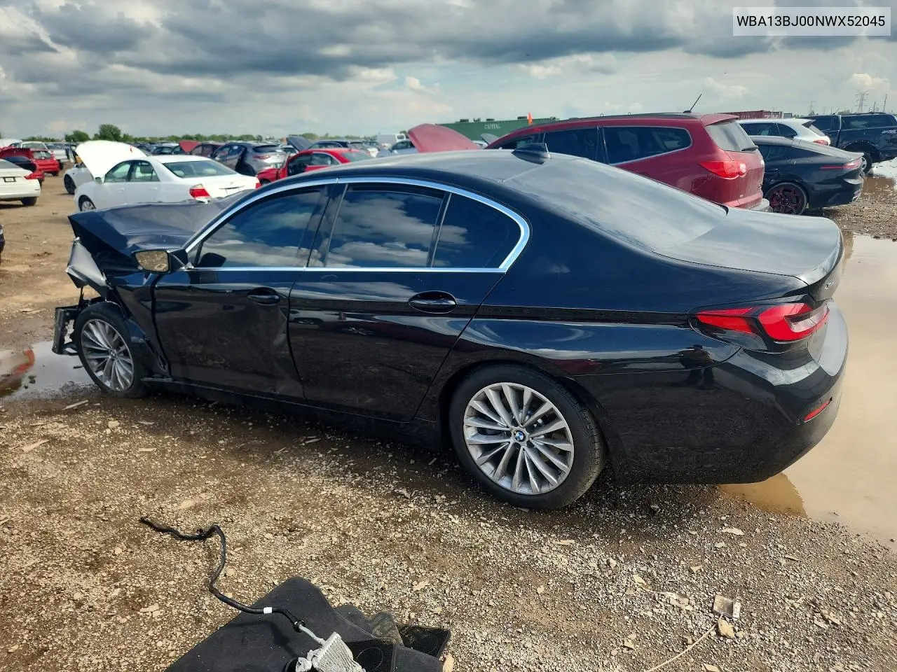 2022 BMW 530 Xi VIN: WBA13BJ00NWX52045 Lot: 56744856