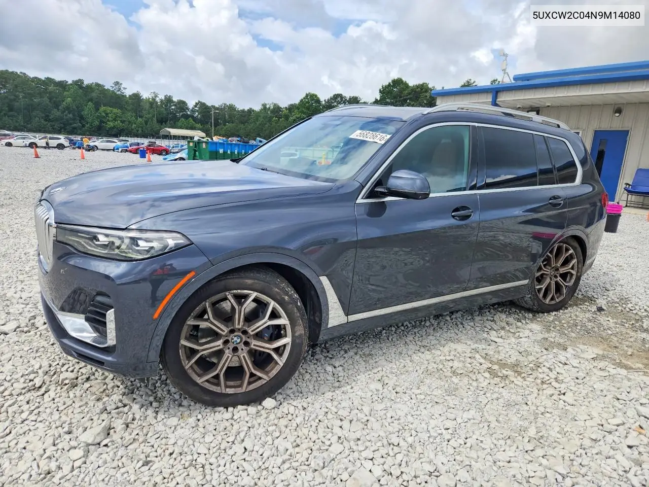 2022 BMW X7 xDrive40I VIN: 5UXCW2C04N9M14080 Lot: 56828616