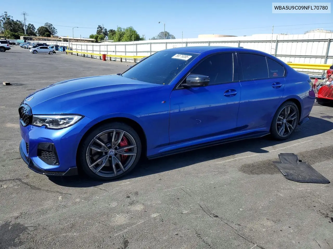 2022 BMW M340Xi VIN: WBA5U9C09NFL70780 Lot: 56876086