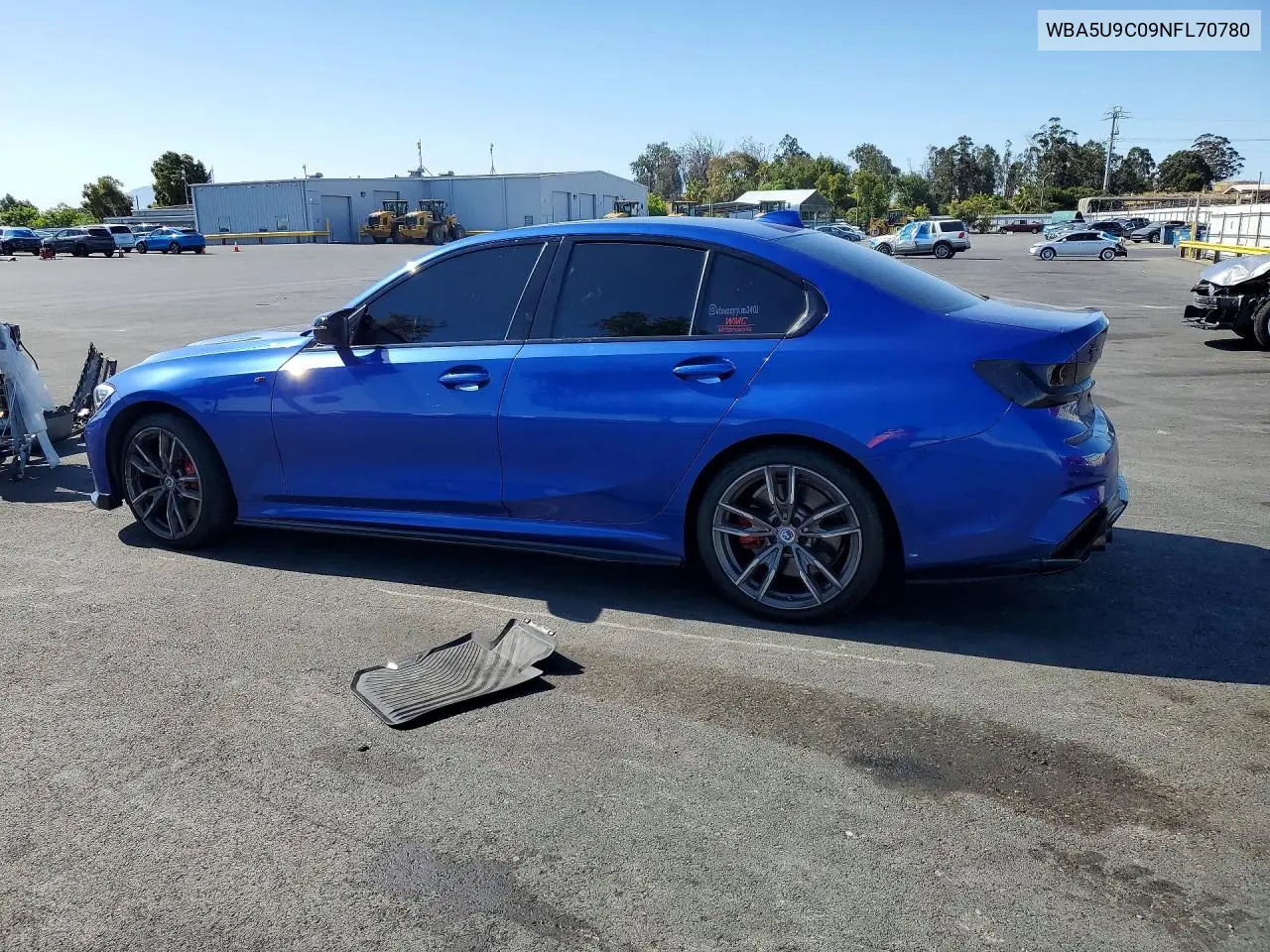 2022 BMW M340Xi VIN: WBA5U9C09NFL70780 Lot: 56876086