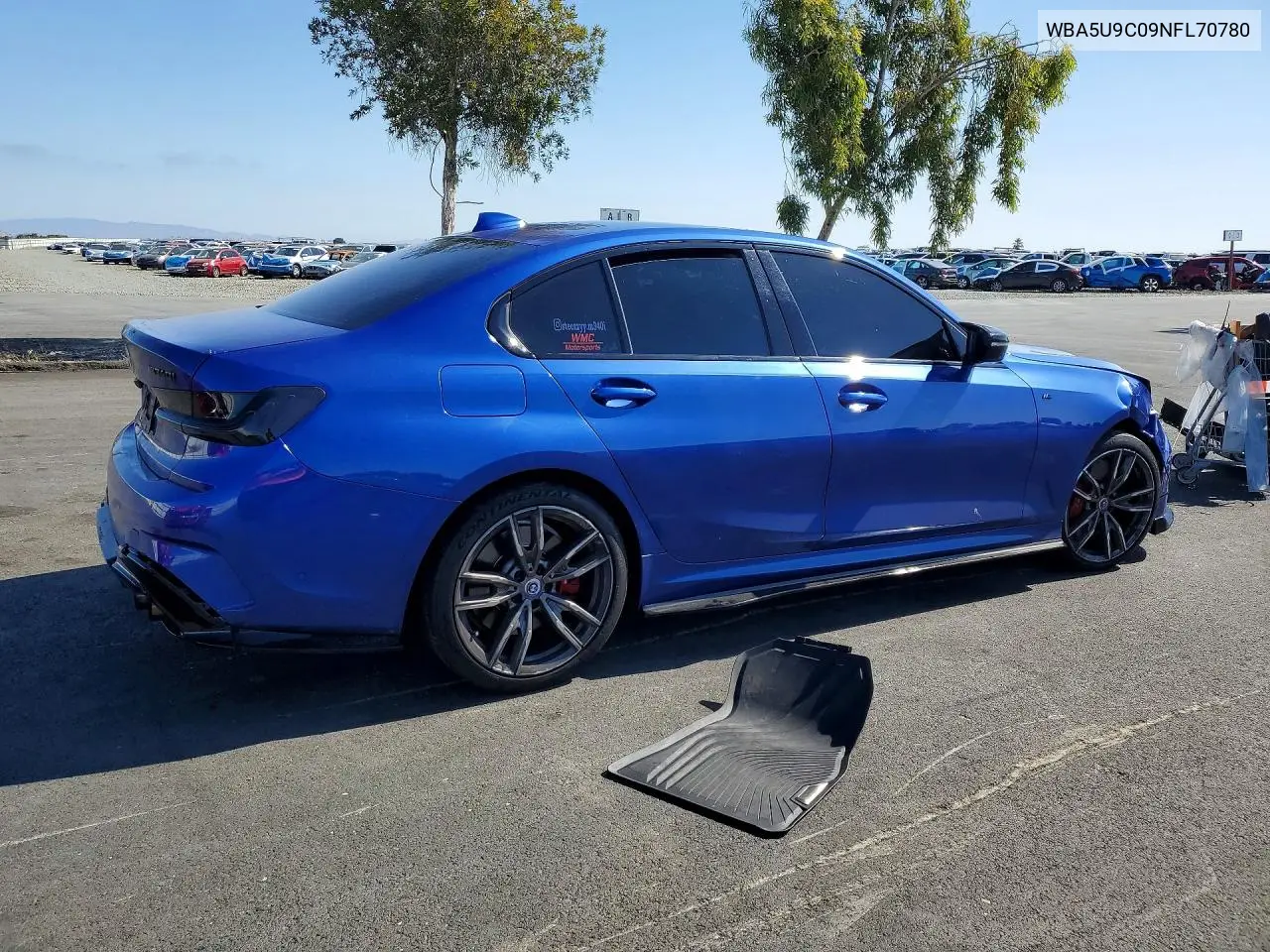 2022 BMW M340Xi VIN: WBA5U9C09NFL70780 Lot: 56876086