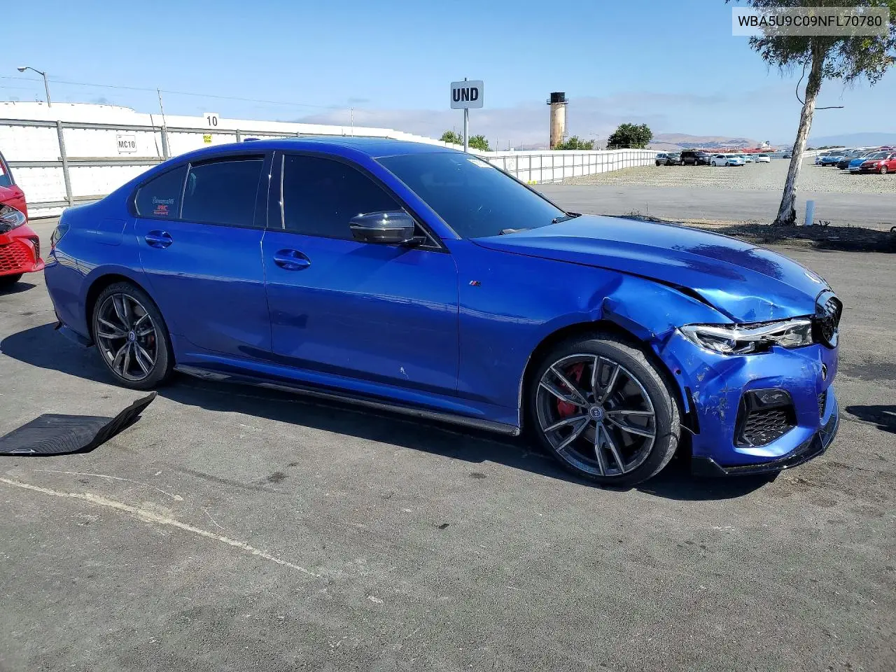 2022 BMW M340Xi VIN: WBA5U9C09NFL70780 Lot: 56876086