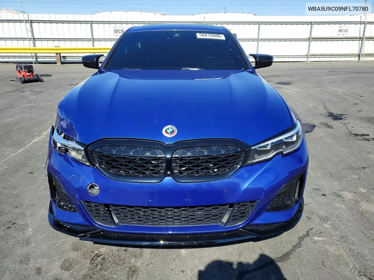 2022 BMW M340Xi VIN: WBA5U9C09NFL70780 Lot: 56876086