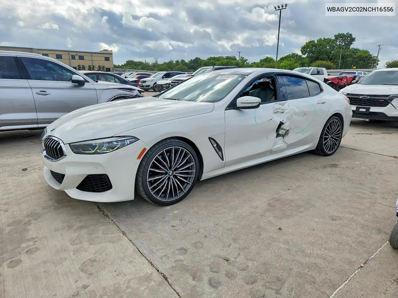 2022 BMW 840I VIN: WBAGV2C02NCH16556 Lot: 56886606