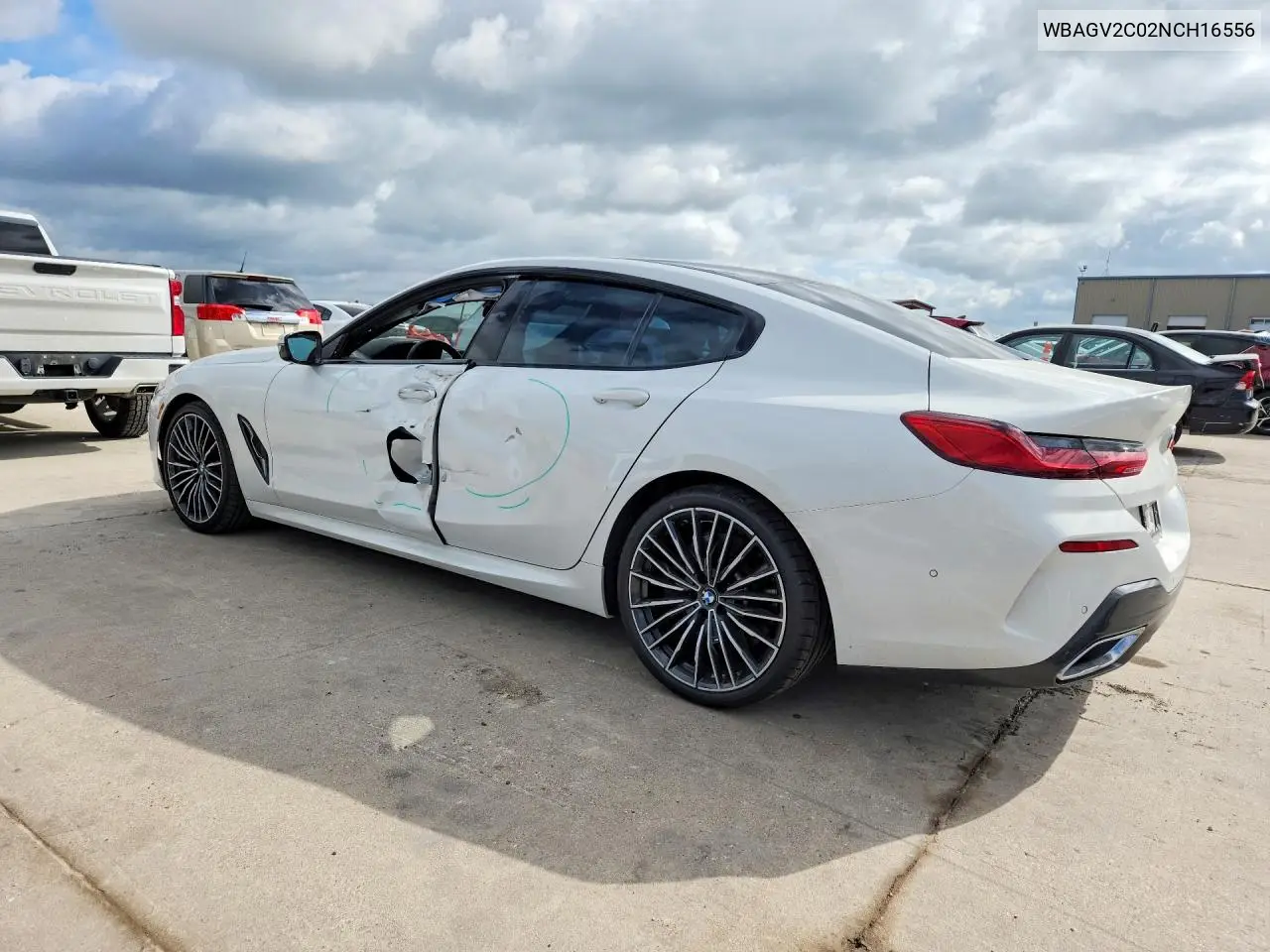 2022 BMW 840I VIN: WBAGV2C02NCH16556 Lot: 56886606