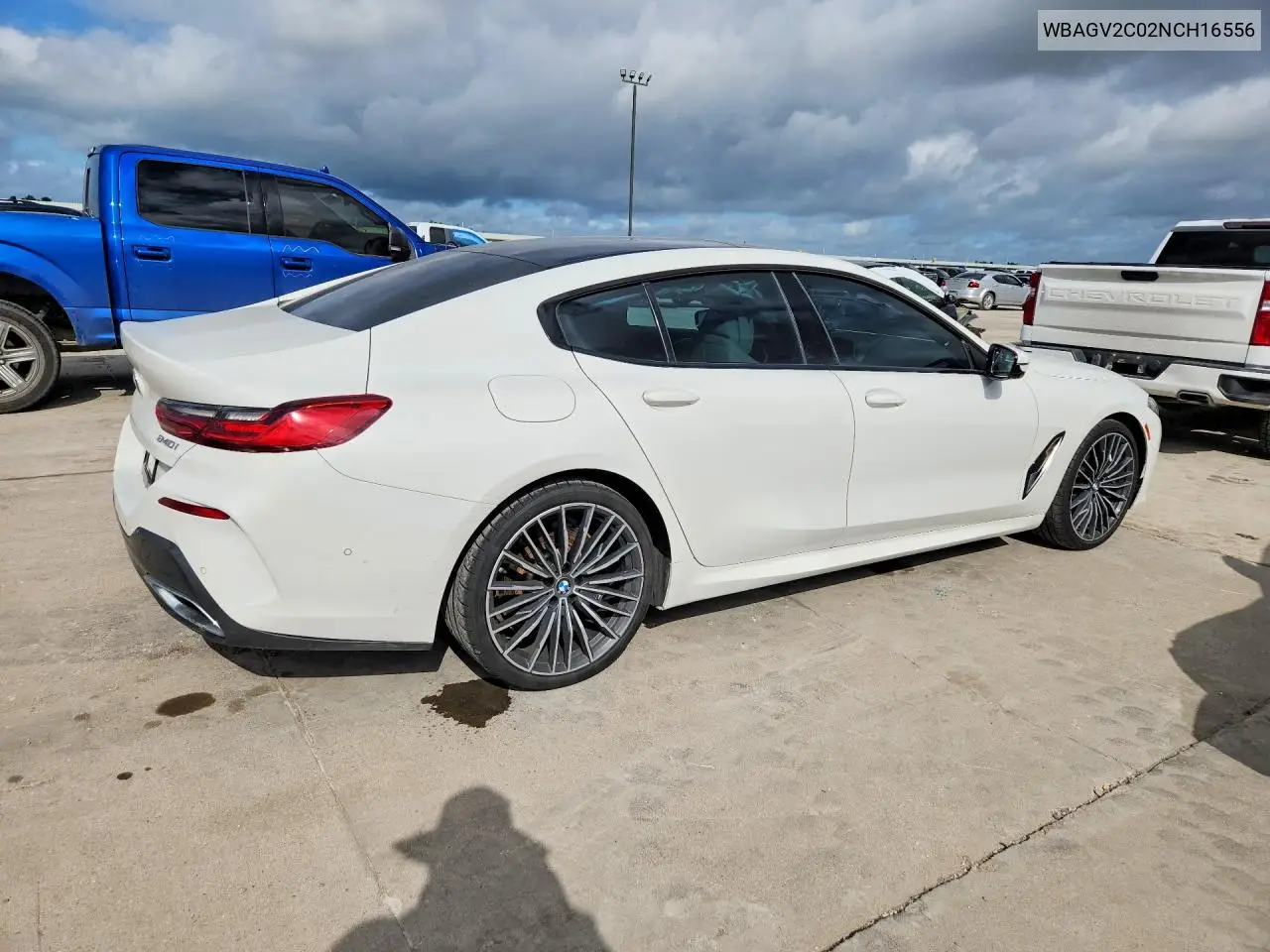 2022 BMW 840I VIN: WBAGV2C02NCH16556 Lot: 56886606