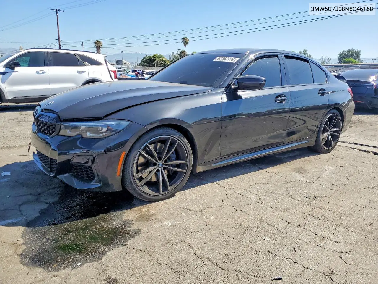 2022 BMW M340I VIN: 3MW5U7J08N8C46158 Lot: 57353716