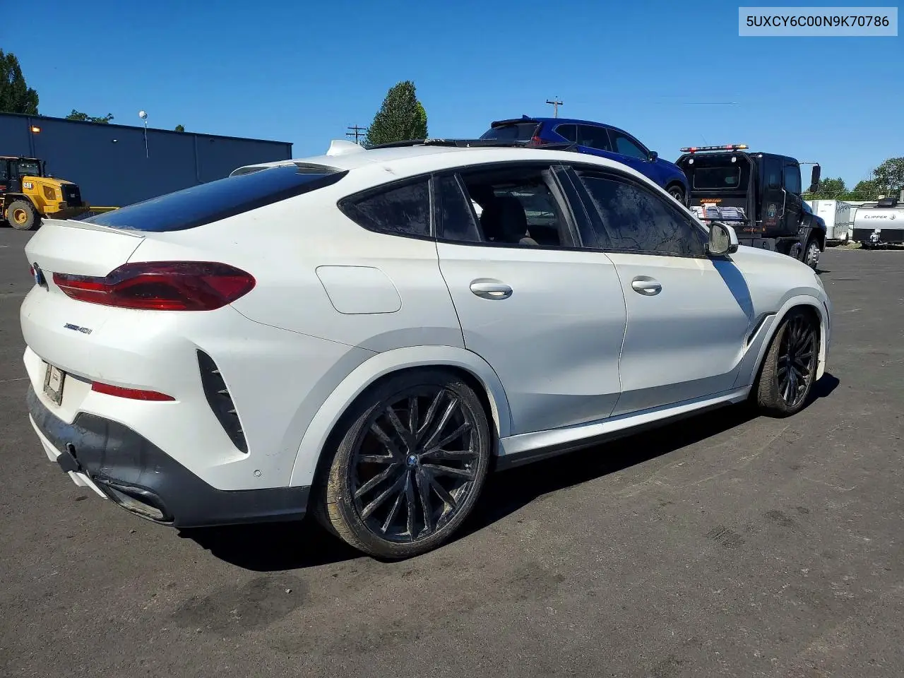 2022 BMW X6 xDrive40I VIN: 5UXCY6C00N9K70786 Lot: 57377196