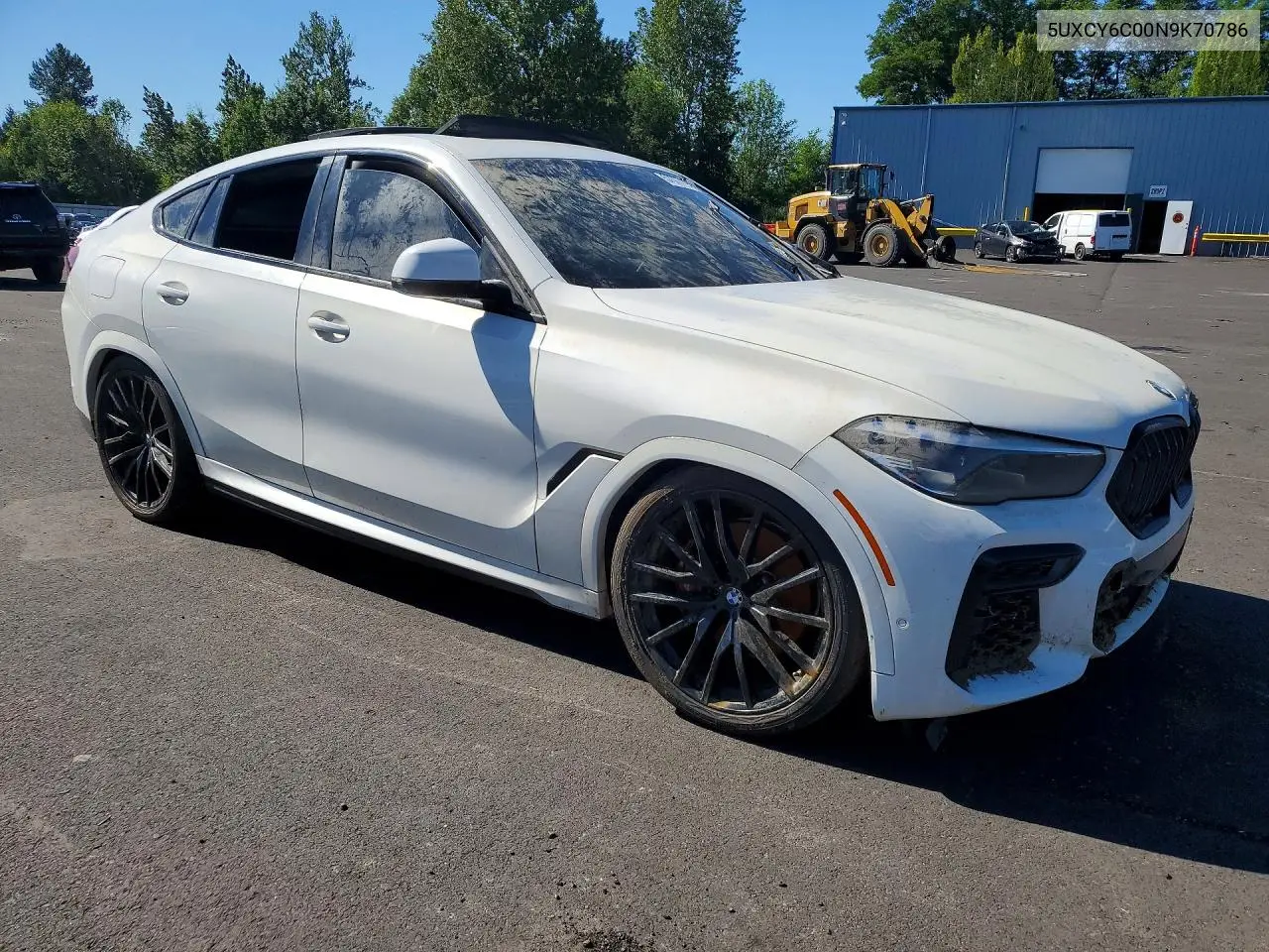 2022 BMW X6 xDrive40I VIN: 5UXCY6C00N9K70786 Lot: 57377196
