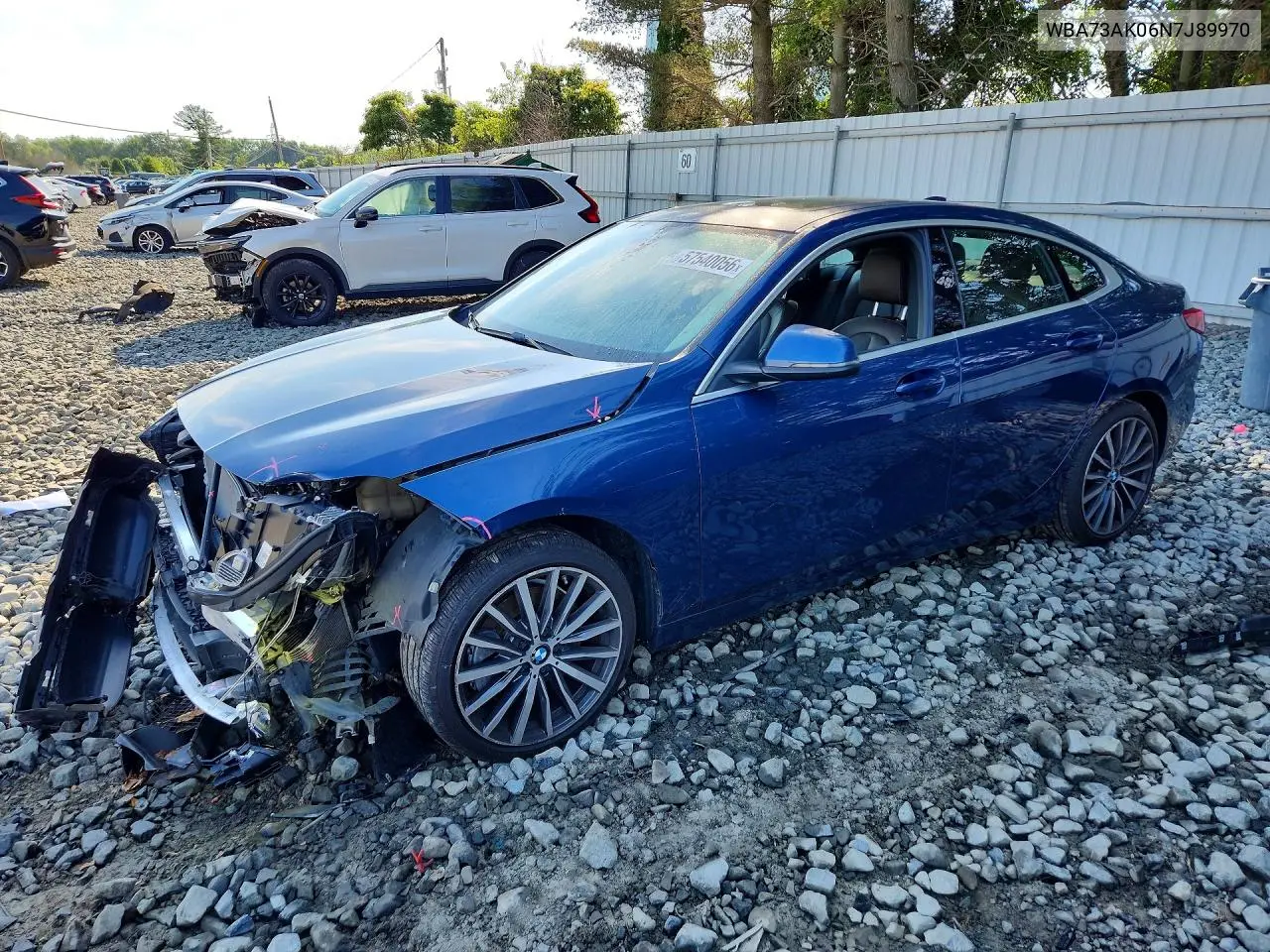 2022 BMW 228Xi VIN: WBA73AK06N7J89970 Lot: 57540056