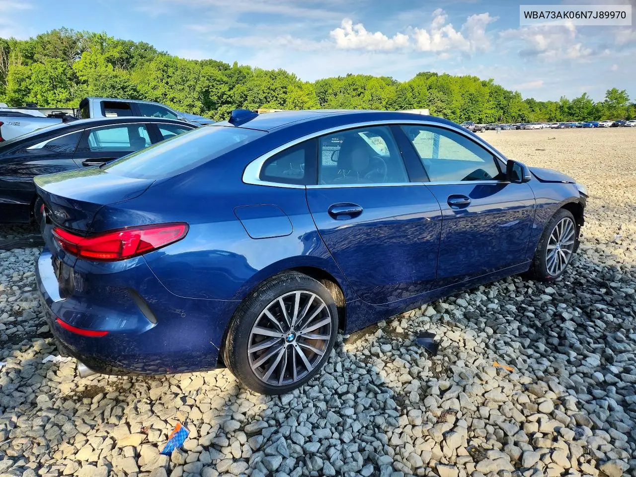 2022 BMW 228Xi VIN: WBA73AK06N7J89970 Lot: 57540056