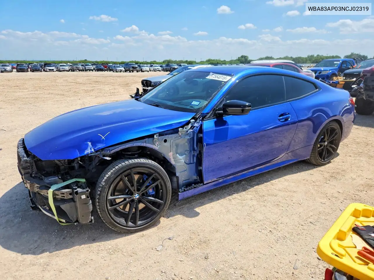 2022 BMW M440I VIN: WBA83AP03NCJ02319 Lot: 57564016