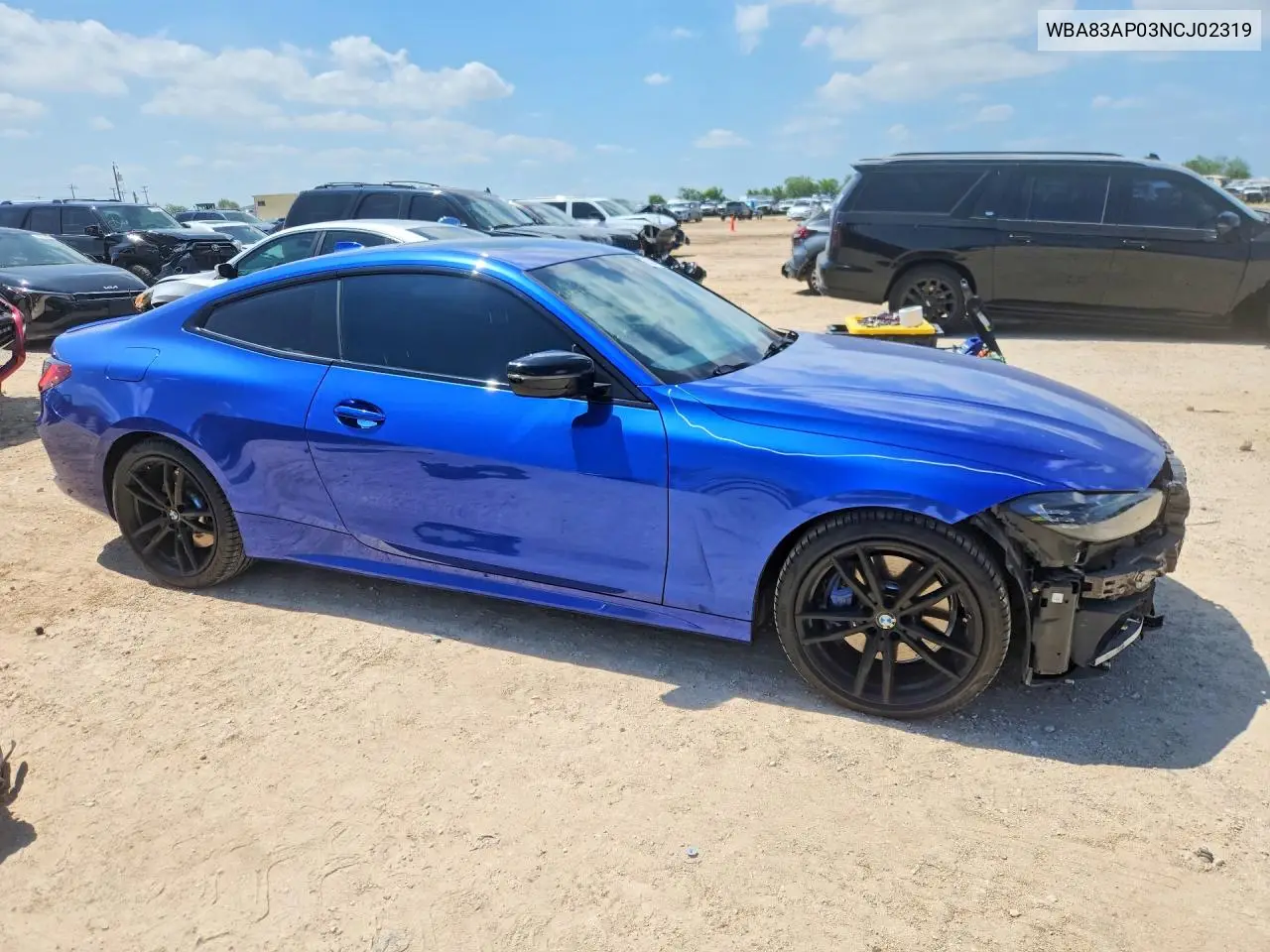 2022 BMW M440I VIN: WBA83AP03NCJ02319 Lot: 57564016