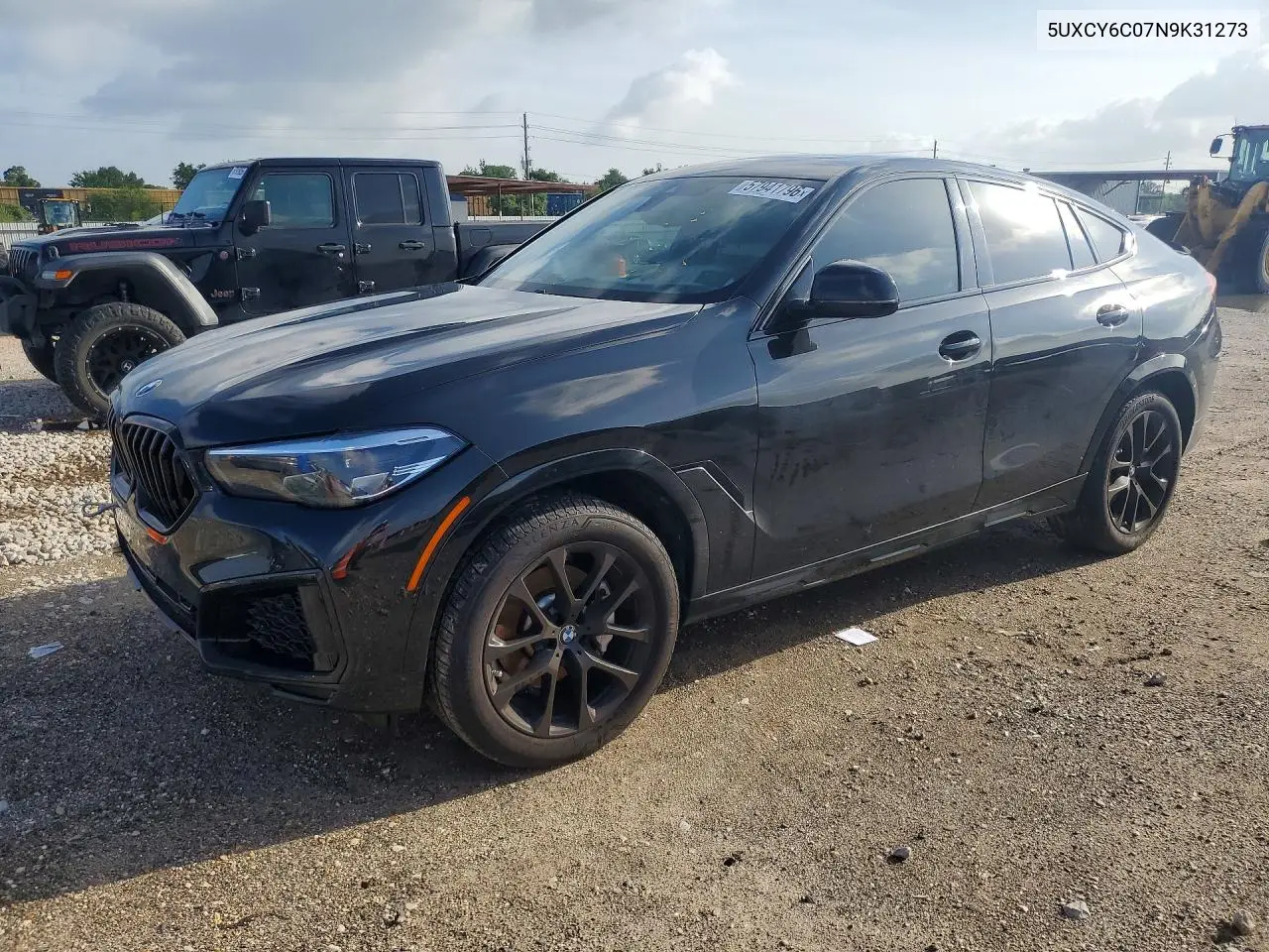 2022 BMW X6 xDrive40I VIN: 5UXCY6C07N9K31273 Lot: 57941796