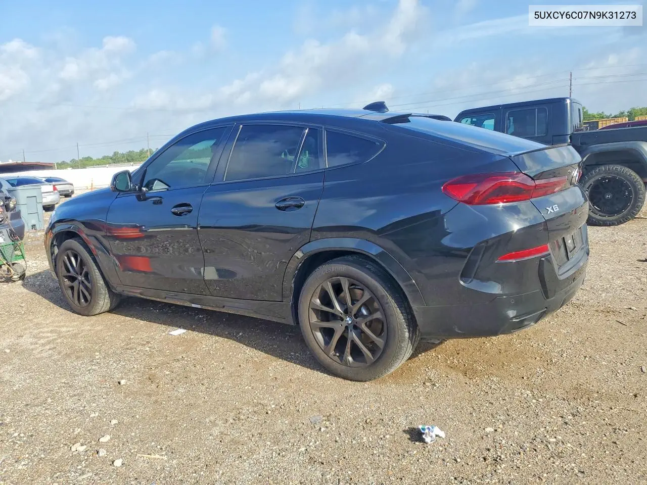 2022 BMW X6 xDrive40I VIN: 5UXCY6C07N9K31273 Lot: 57941796