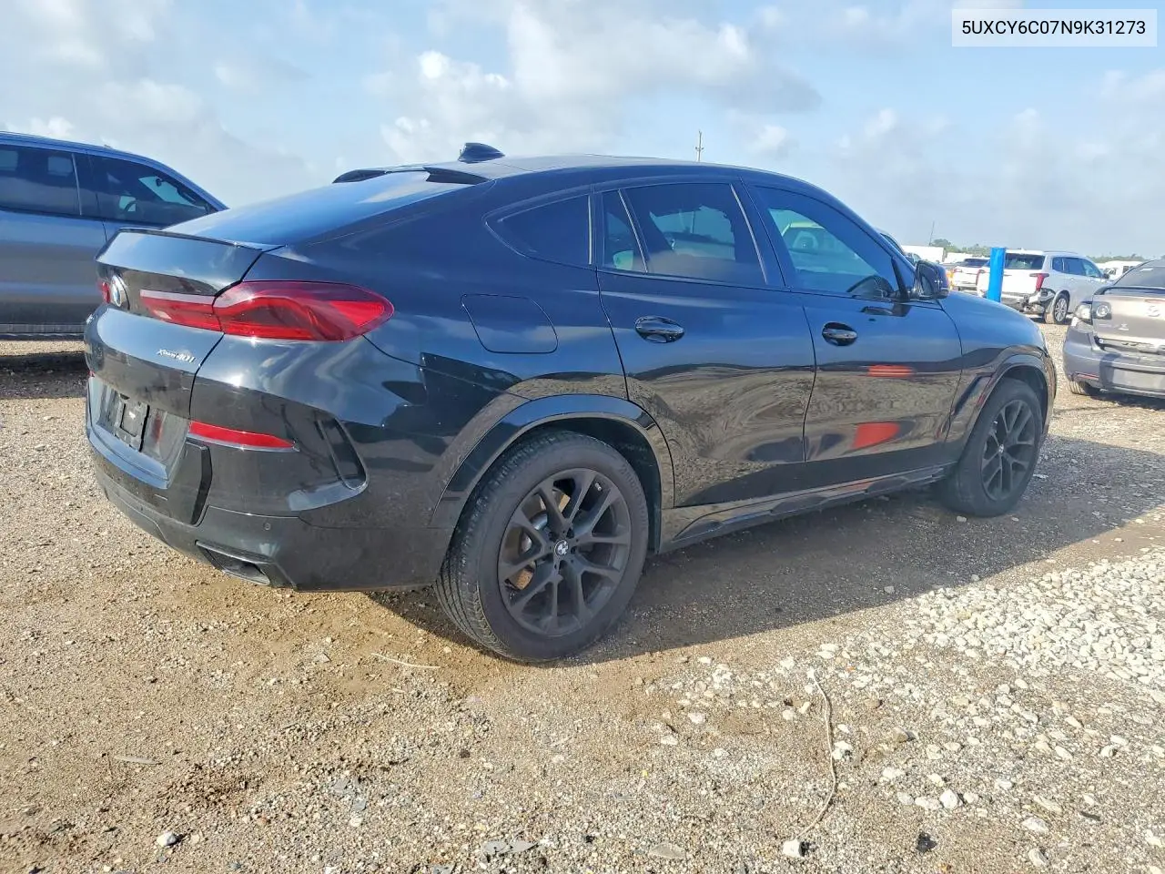 2022 BMW X6 xDrive40I VIN: 5UXCY6C07N9K31273 Lot: 57941796