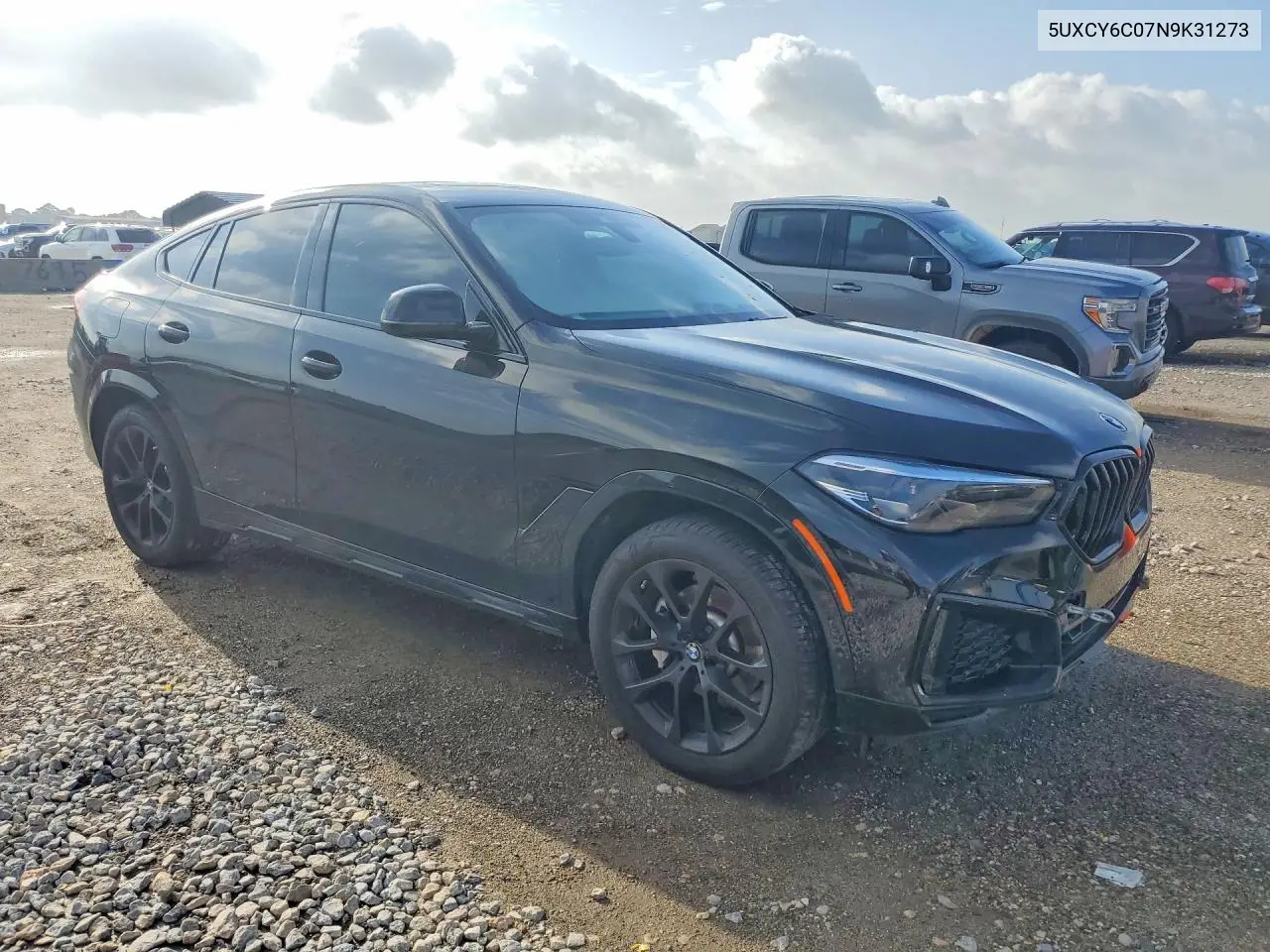 2022 BMW X6 xDrive40I VIN: 5UXCY6C07N9K31273 Lot: 57941796
