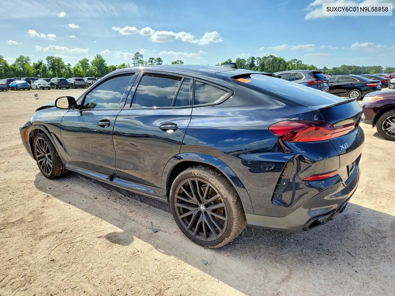 2022 BMW X6 xDrive40I VIN: 5UXCY6C01N9L58858 Lot: 58403036