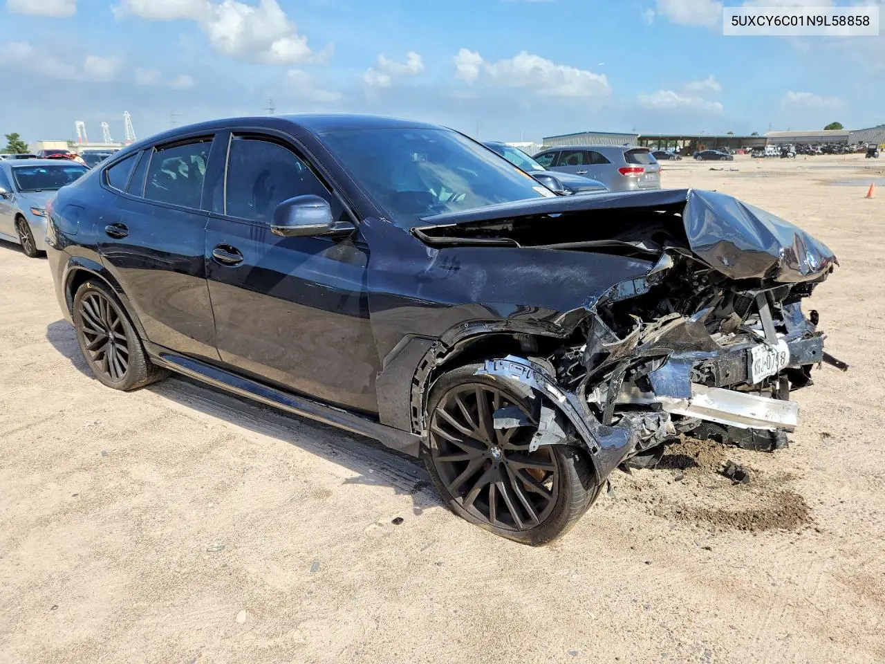 2022 BMW X6 xDrive40I VIN: 5UXCY6C01N9L58858 Lot: 58403036