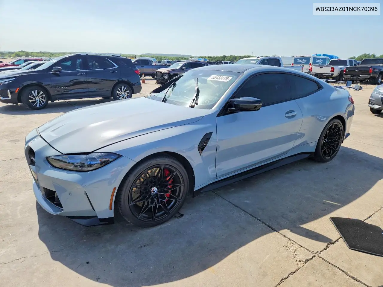 2022 BMW M4 Competition VIN: WBS33AZ01NCK70396 Lot: 58433486