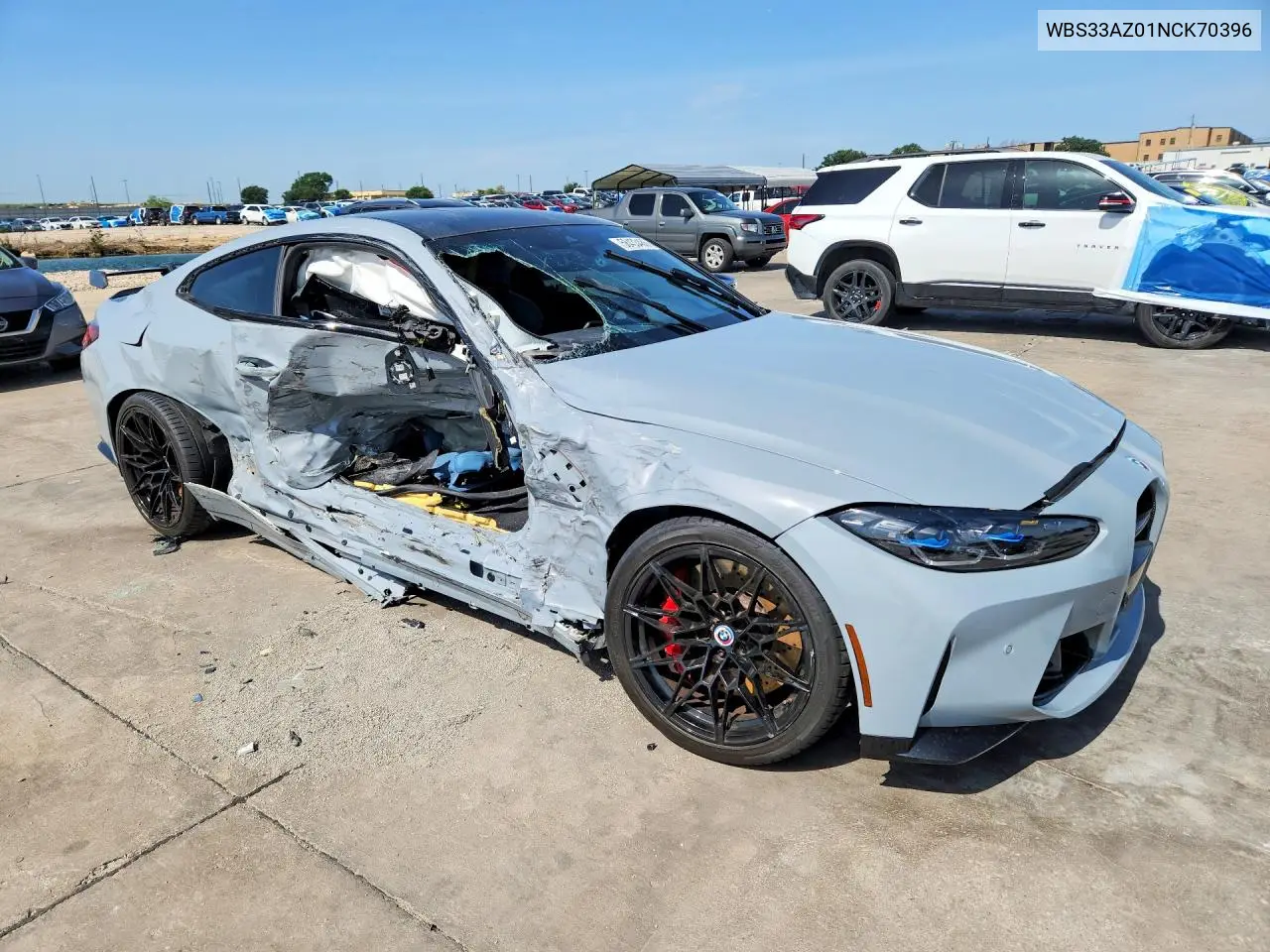 2022 BMW M4 Competition VIN: WBS33AZ01NCK70396 Lot: 58433486