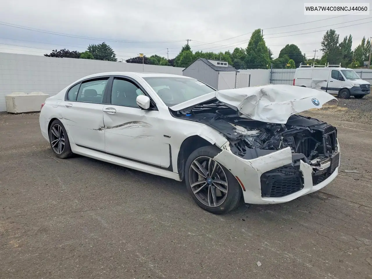 2022 BMW 745Xe VIN: WBA7W4C08NCJ44060 Lot: 58454826