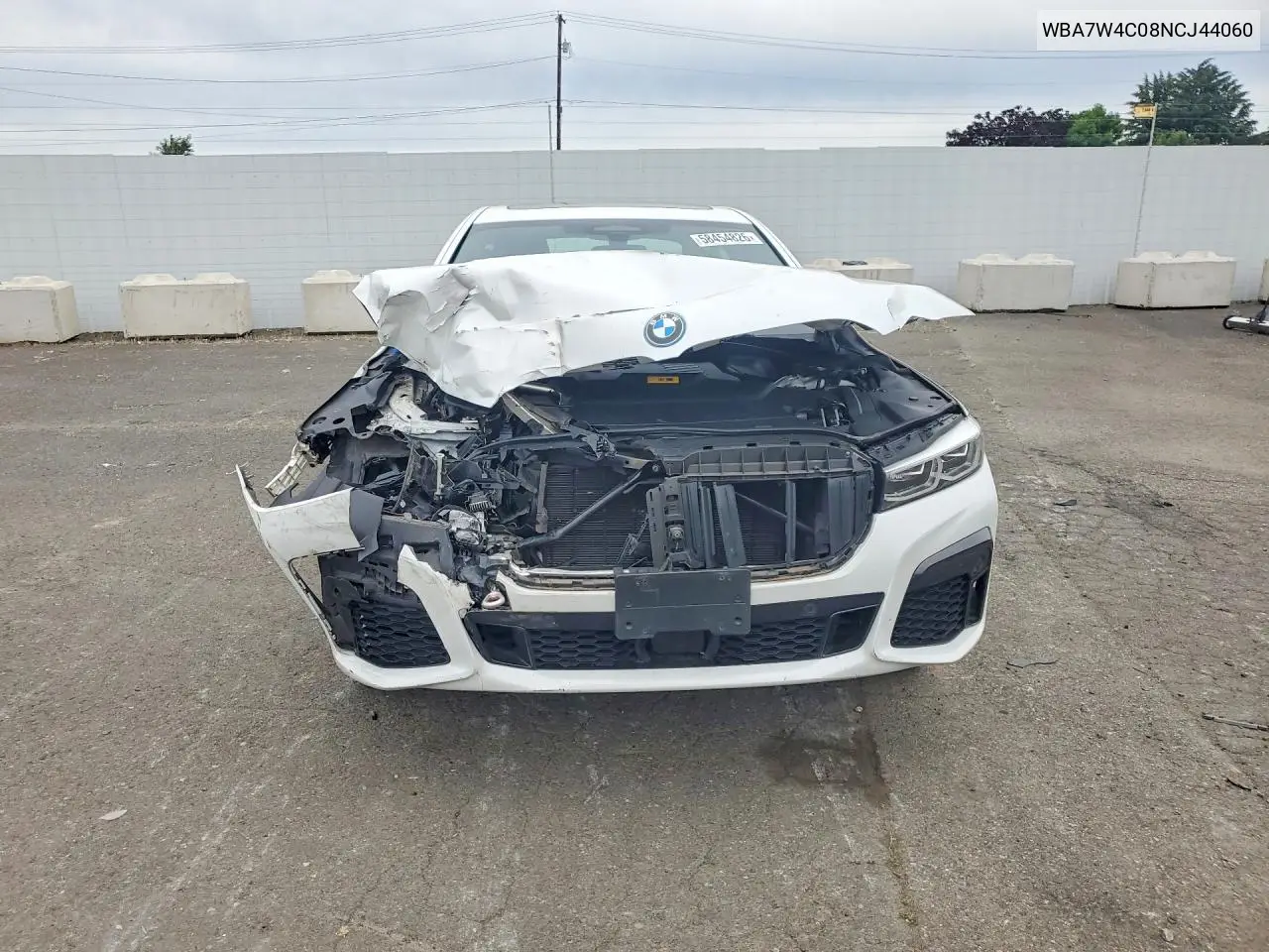 2022 BMW 745Xe VIN: WBA7W4C08NCJ44060 Lot: 58454826