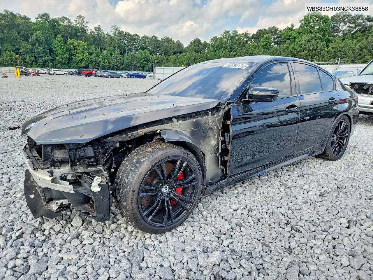 2022 BMW M5 VIN: WBS83CH03NCK38858 Lot: 58492176