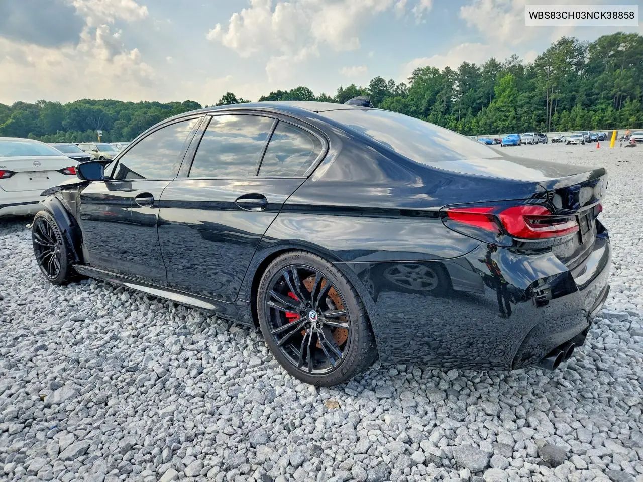 2022 BMW M5 VIN: WBS83CH03NCK38858 Lot: 58492176