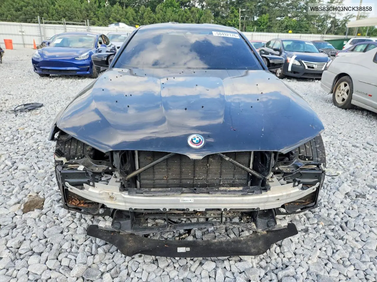 2022 BMW M5 VIN: WBS83CH03NCK38858 Lot: 58492176