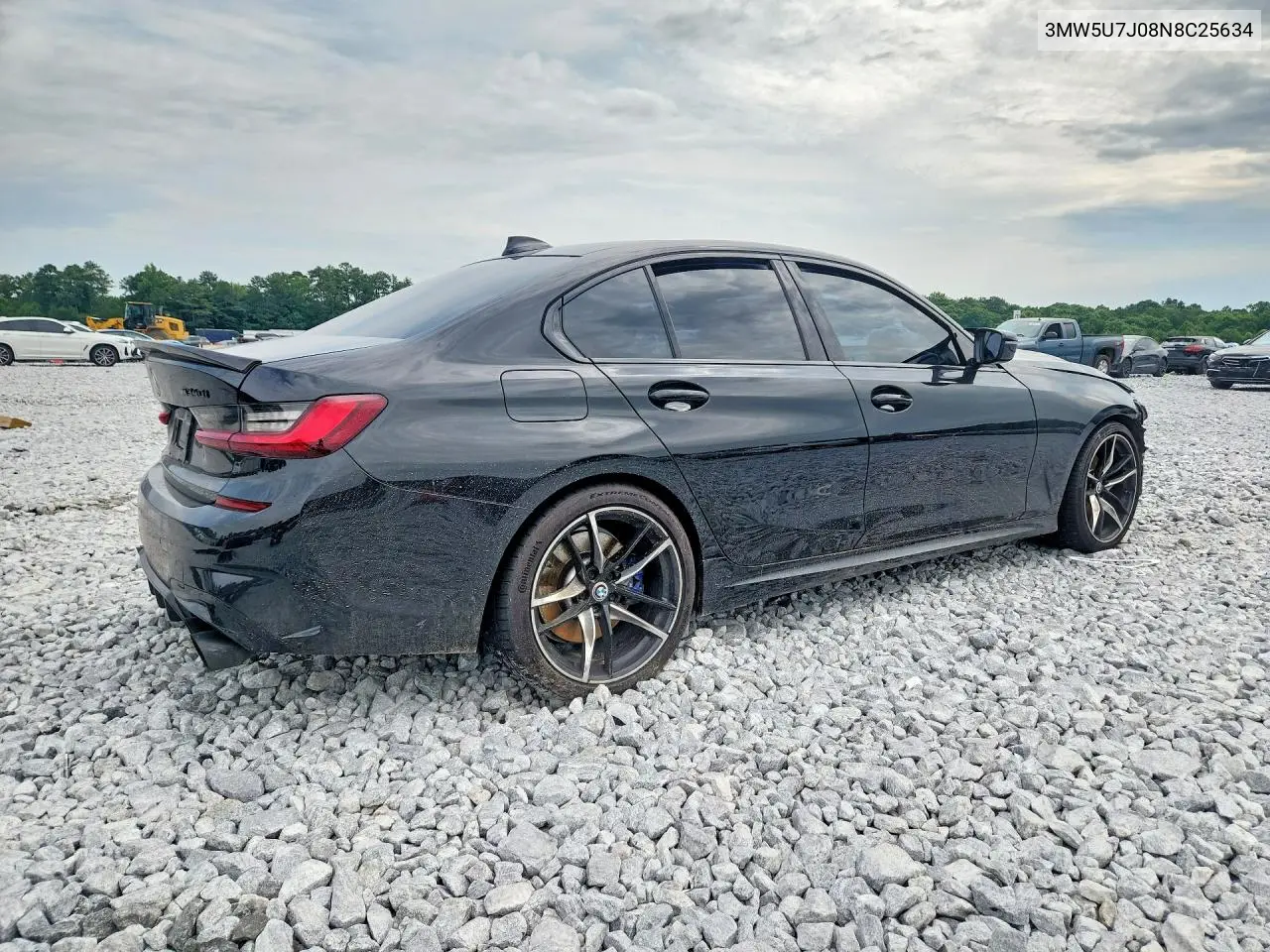 2022 BMW M340I VIN: 3MW5U7J08N8C25634 Lot: 58612856