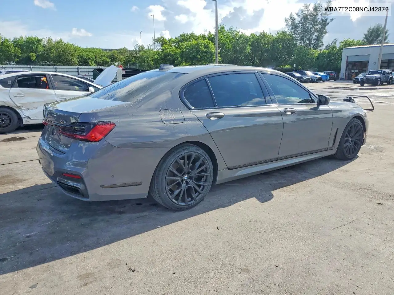 2022 BMW 740 I VIN: WBA7T2C08NCJ42872 Lot: 59642106