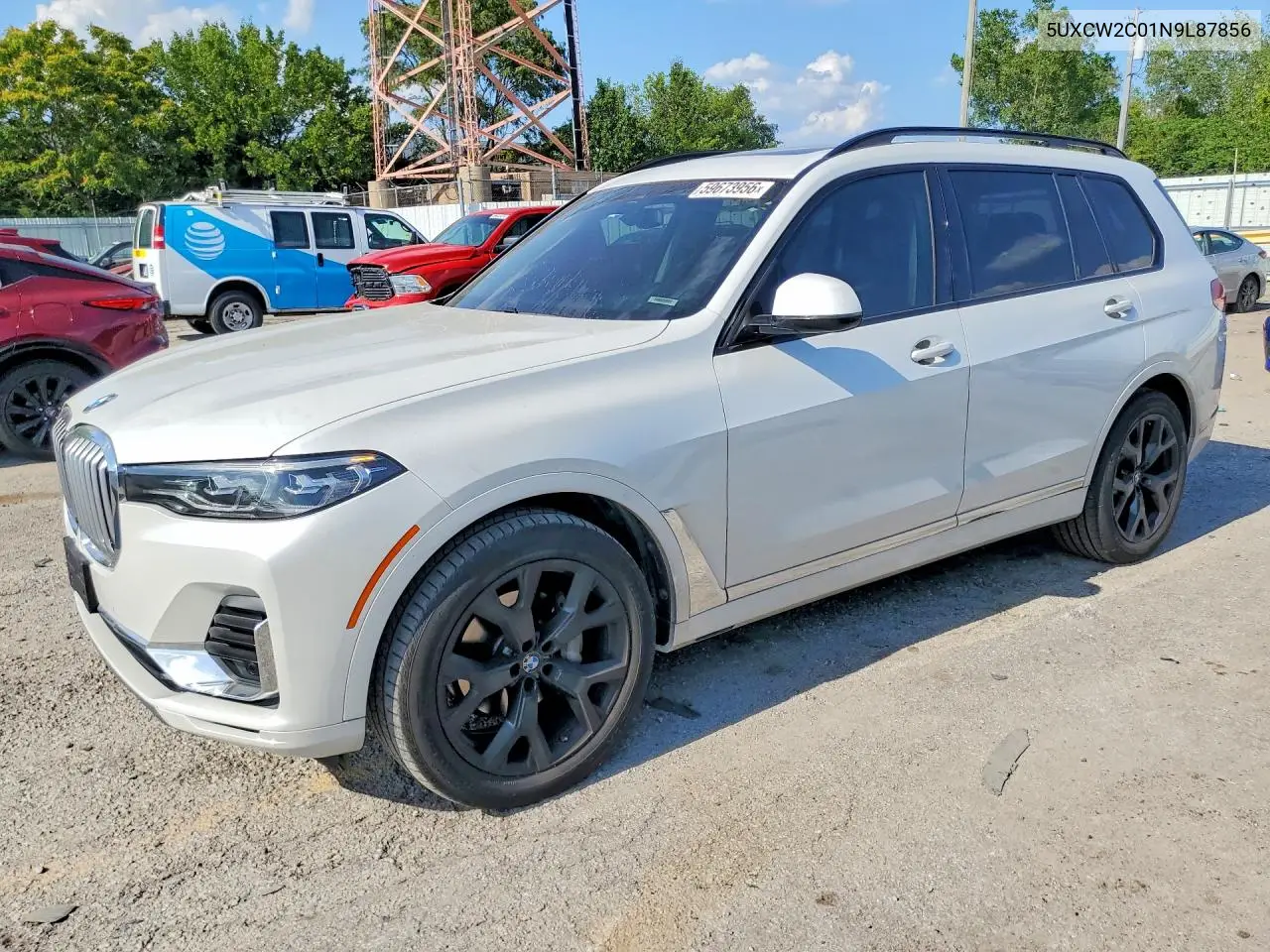 2022 BMW X7 xDrive40I VIN: 5UXCW2C01N9L87856 Lot: 59673956