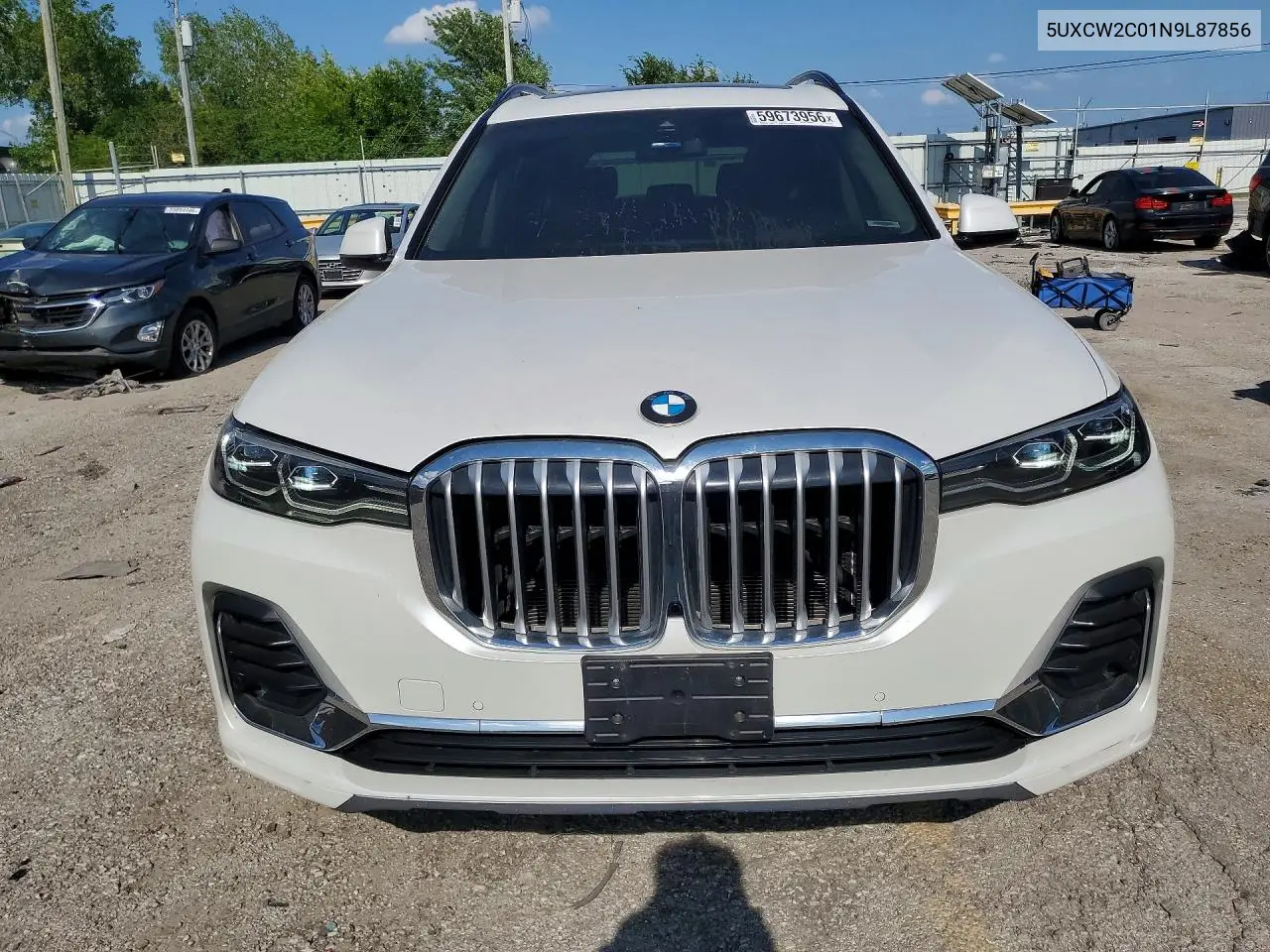 2022 BMW X7 xDrive40I VIN: 5UXCW2C01N9L87856 Lot: 59673956