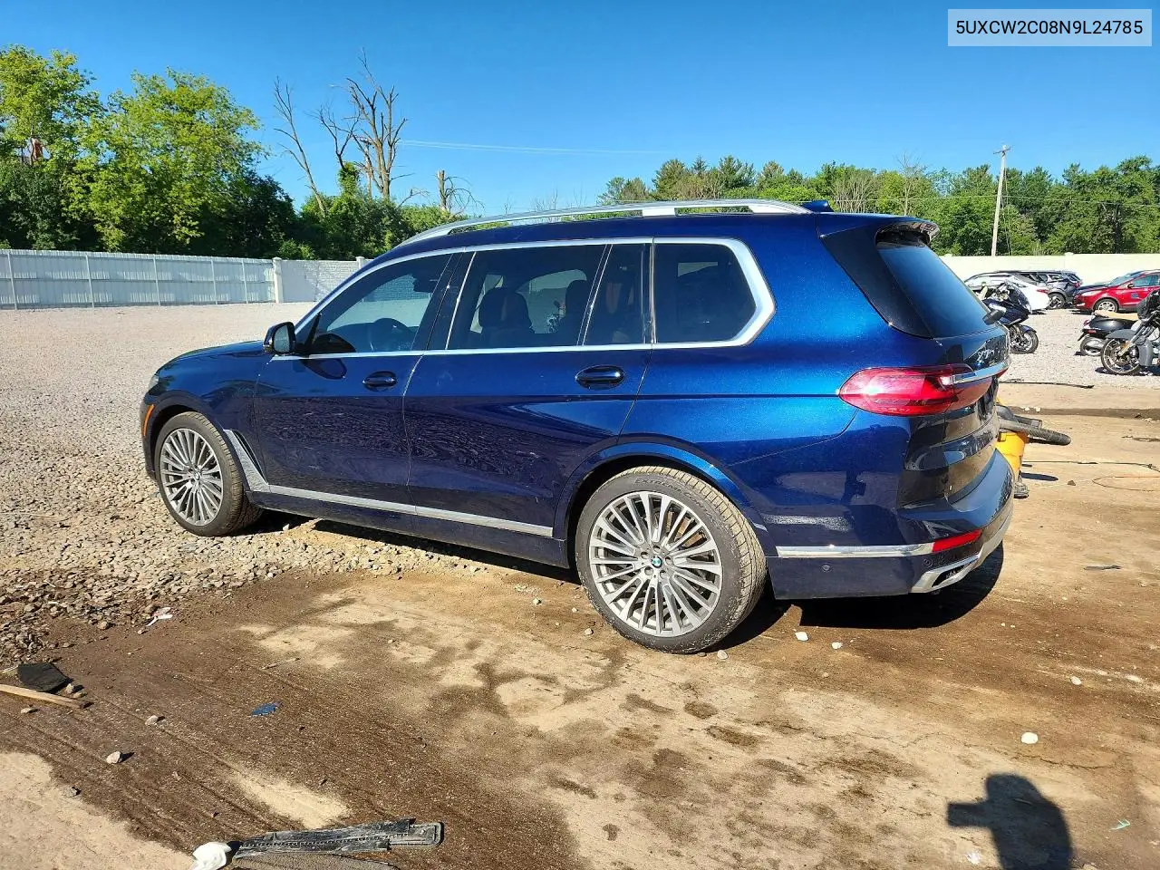 2022 BMW X7 xDrive40I VIN: 5UXCW2C08N9L24785 Lot: 59879936